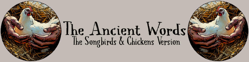 Working banner design for “The Ancient Words”